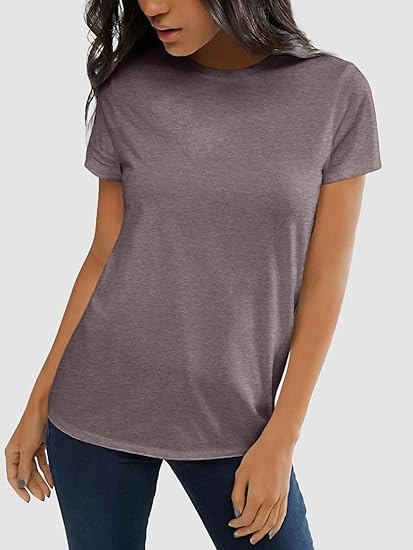 Womens T Shirt Summer Tops Short Sleeve Fashion Basic Casual Oversized Beach Vacation Clothes 2025 Trendy