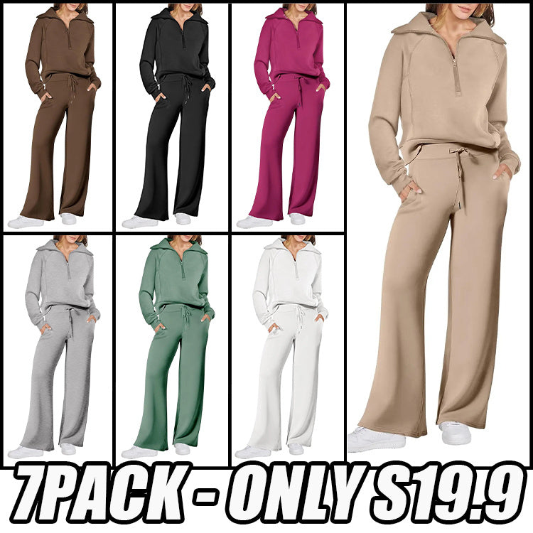 Women 2 Piece Outfits Sweatsuit Oversized Sweatshirt Sweatpants Tracksuit Sweat Lounge Matching Set