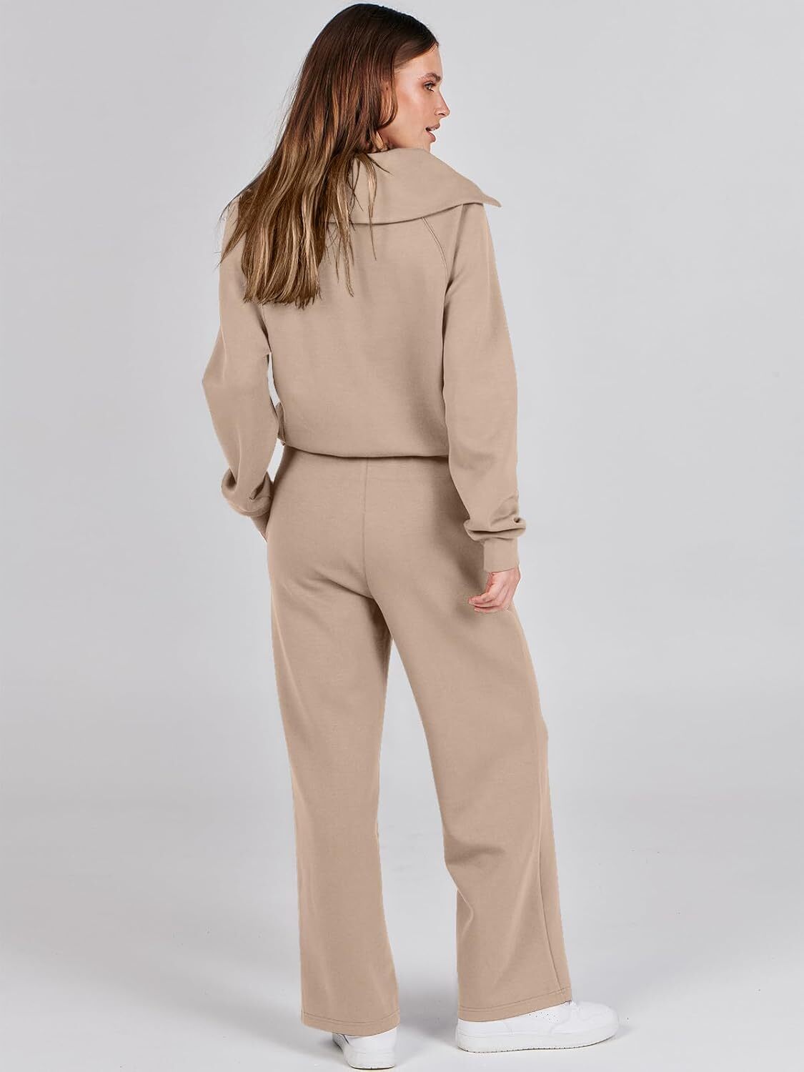Women 2 Piece Outfits Sweatsuit Oversized Sweatshirt Sweatpants Tracksuit Sweat Lounge Matching Set